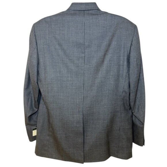 Lauren Ralph Lauren Houndstooth Blazer Sport Coat Men's 44R Charcoal 100% Wool - Picture 2 of 13